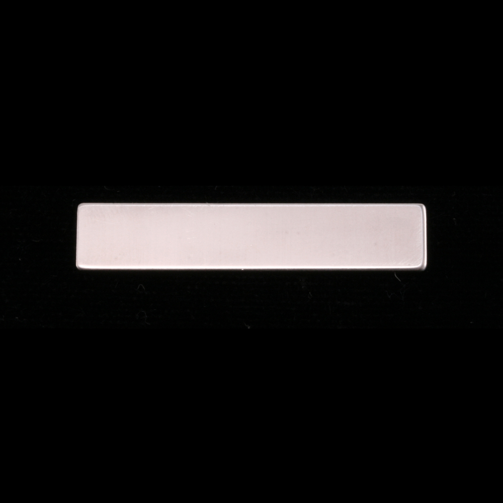 Metal Stamping Blanks Sterling Silver Rectangle, 31.8 (1.25") x 6.4mm (.25"), 20g